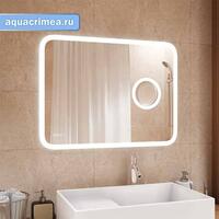 Зеркало 1000 х 700 мм   , сенсорное , с внутренней LED подсветкой  + 3 х кратная линза + ч